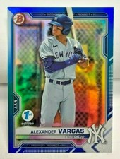 Alexander Vargas 2021 Bowman Draft 1st First Edition Prospect BLUE FOIL #'d/150