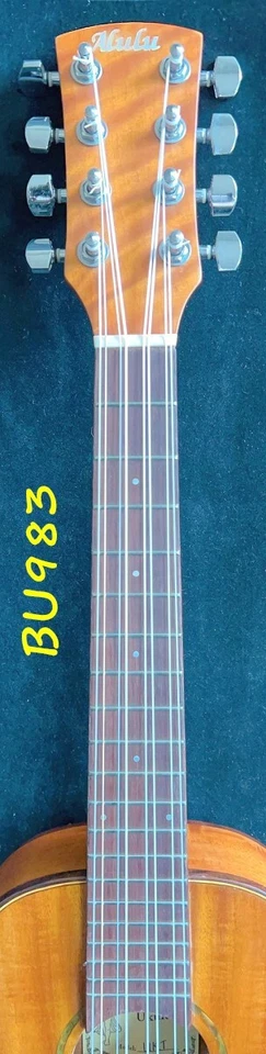 Alulu 8 String Solid curly Acacia Koa wood Tenor Ukulele BU983 - Image 4 of 4