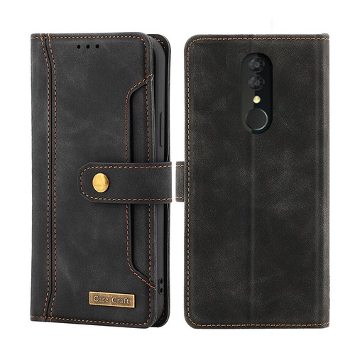 For Alcatel 3 (2019) Notebook Style Card Case,Leather Magnetic Flip Phone Case - Picture 7 of 22