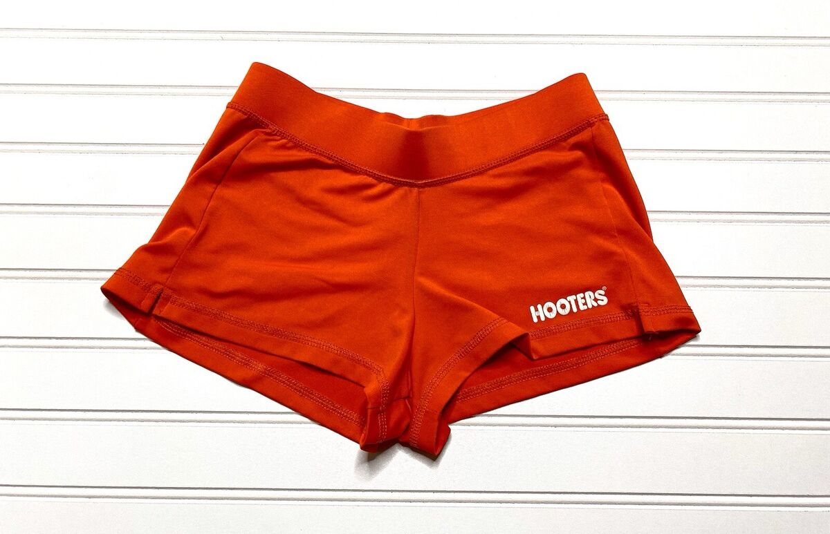 Vintage Hooters Girl Uniform Orange Activewear Shorts Womens Vintage Hooters Girl Uniform Orange Activewear Shorts Womens