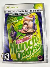 Oddworld: Munch's Oddysee Microsoft Xbox, 2001 Platinum Hits Missing Manual GC