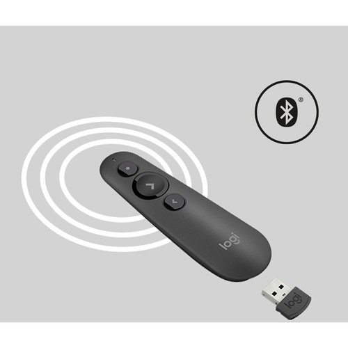 Logitech R500s Laser Presentation Remote, Bluetooth, USB-A Receiver, Presentatio - Picture 4 of 8