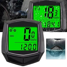 Wired Bicycle Backlit Waterproof Odometer Speedometer Speedometer
