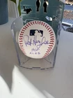 Pat Hughes Cubs Auto Signed Official MLB Baseball Beckett HOF 23 Ford Frick