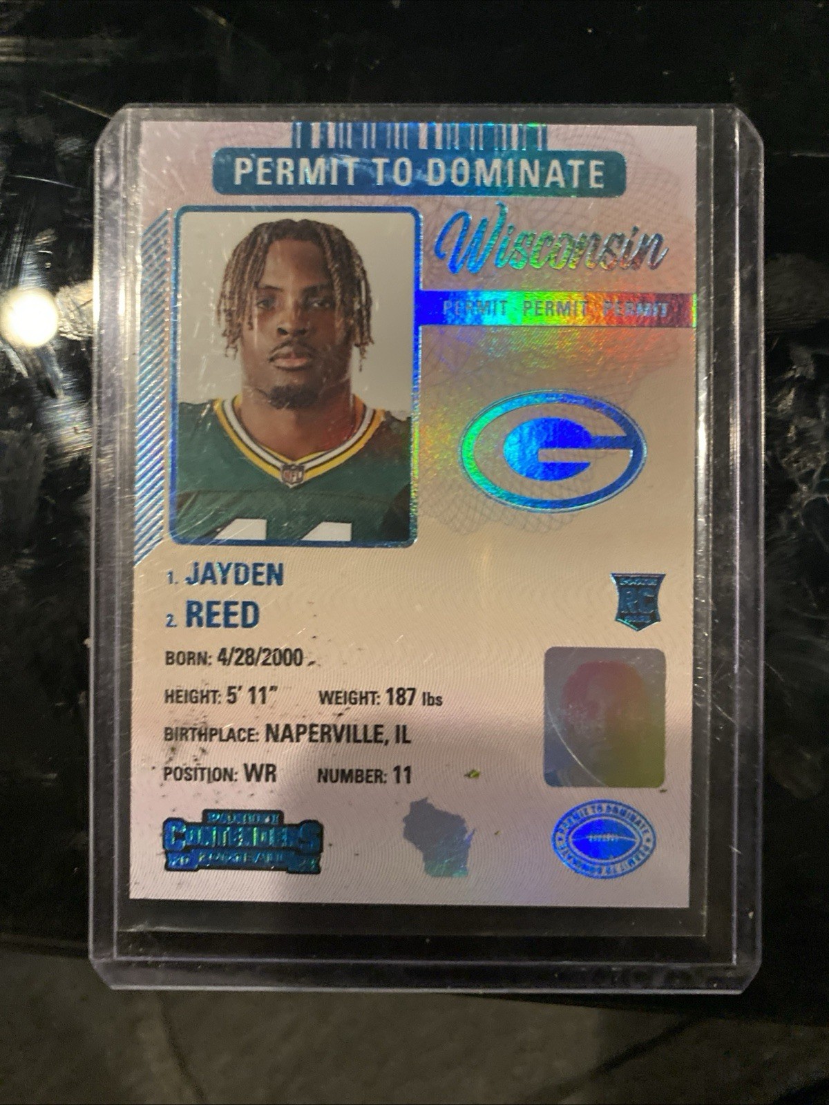 2023 Panini Contenders - Permit to Dominate Jayden Reed #19 (RC)