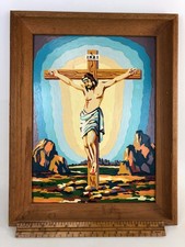 Jesus Crucifix Cross PBN Paint by Number Painting 12x16