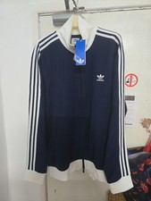 ADIDAS FULL ZIP TRACKTOP NAVY WHITE  NEW