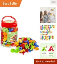 Fun and Safe 78 PCS Magnetic Letters  Numbers for Early Childhood Learning