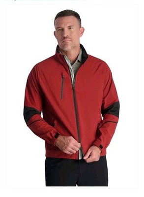 Red Zero Restriction Power Torque Full Zip Men's Medium Waterproof Golf Jacket 