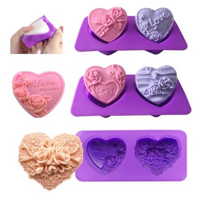 Formen Sie einzigartige Geschenke mit dieser Silikon-Seifenmaschine in Blumenform Herz