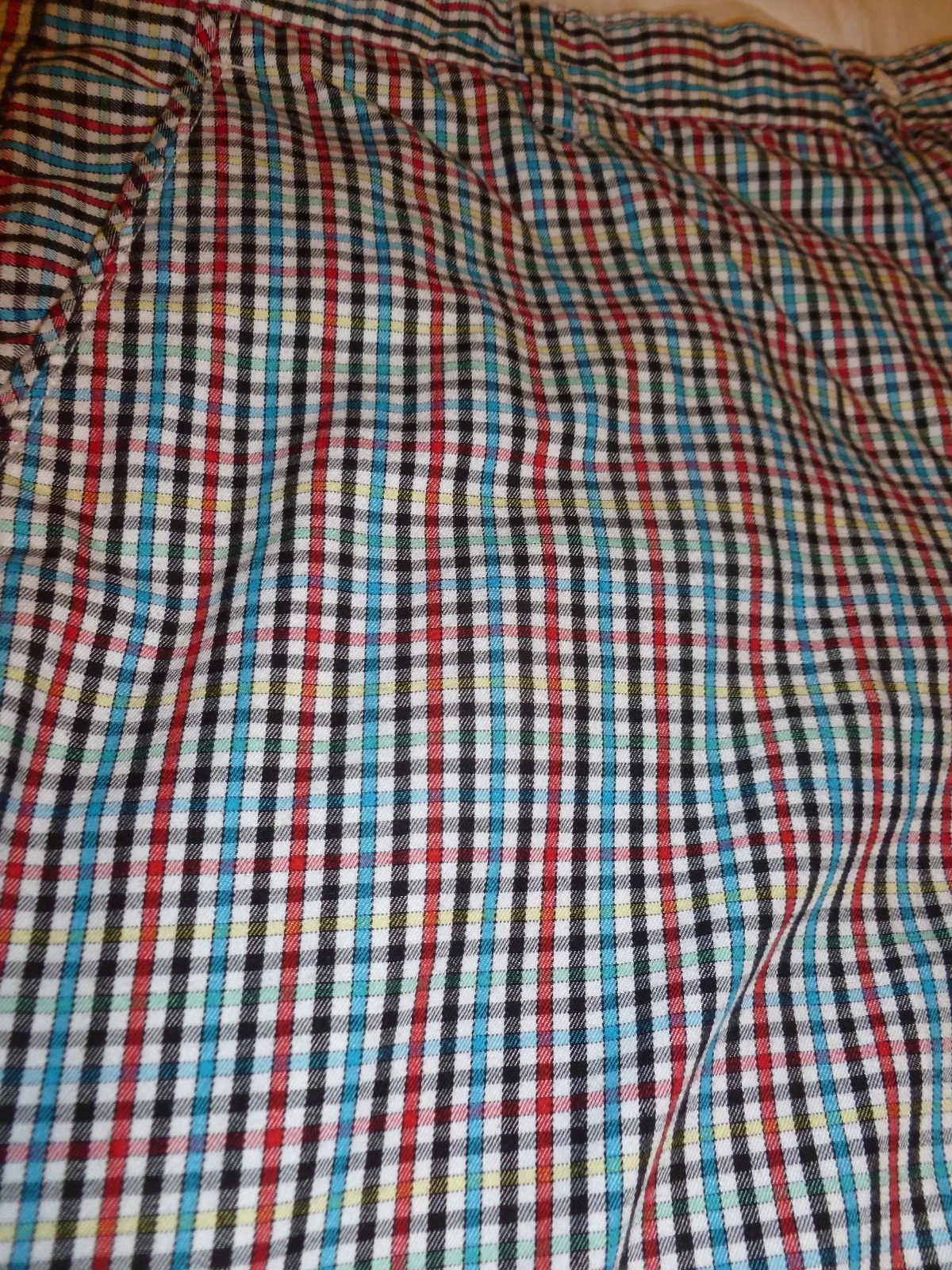 Hurley Shorts Men's 38 Multicolor Plaid 11" Inseam Bermuda