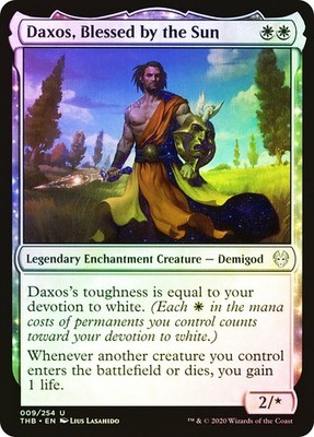 MTG FOIL Daxos, Blessed by the Sun  - Theros Beyond Death #009
