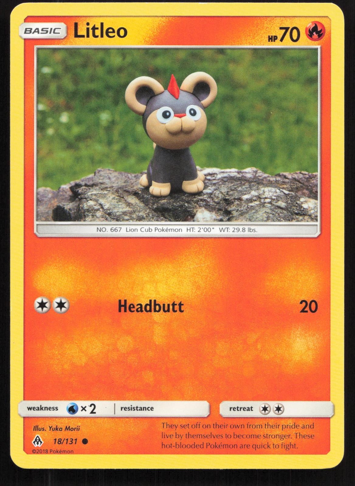 Litleo 18/131 Common Forbidden Light Pokemon HP