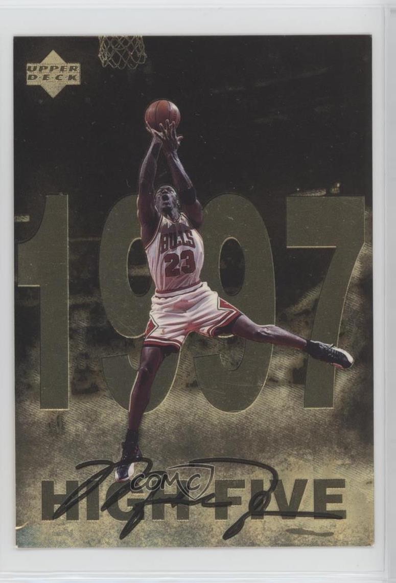 1998 Upper Deck Gatorade Michael Jordan High Five (1997) #12 HOF 4g8