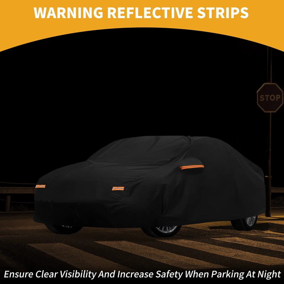 Funda Coche Impermeable Todo Clima para Audi A1 Negra 210D-PU con Cremalleras Foto 3 de 4