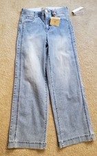 Democracy Light Blue Wide Leg Skyrise Jeans Sz 6/8 Run Big