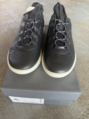 ECCO ATH-1FM Men s Black Leather Sneakers  PHORENE  Shoes Size EU 41 US 7-7.5