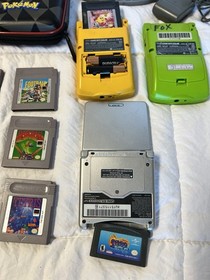 MIXED LOT OF NINTENDO Gameboy HANDHELD CONSOLES AND 10 GAMES - READ!