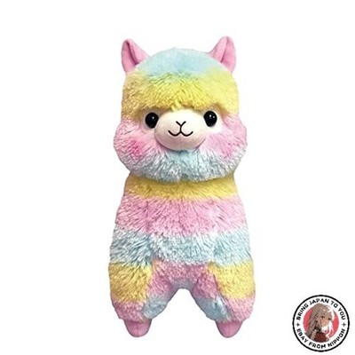 NEW Amufan Alpa Casso BIG Plush Rainbow