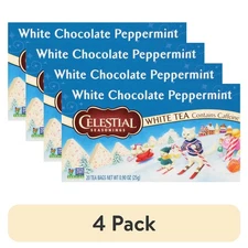 (4 pack) Celestial Seasonings White Chocolate Peppermint White Tea Bags
