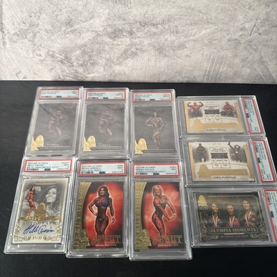 2023 Mr. Olympia 9x Slab Lot PSA 8-10 Hadi Choopan Harold Kelley Helle Trevino