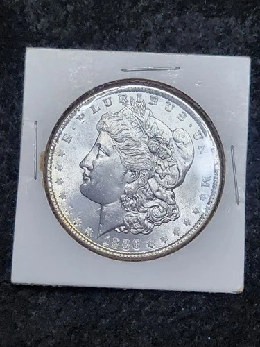 1886 $1 Morgan Silver Dollar Uncirculated Great Details