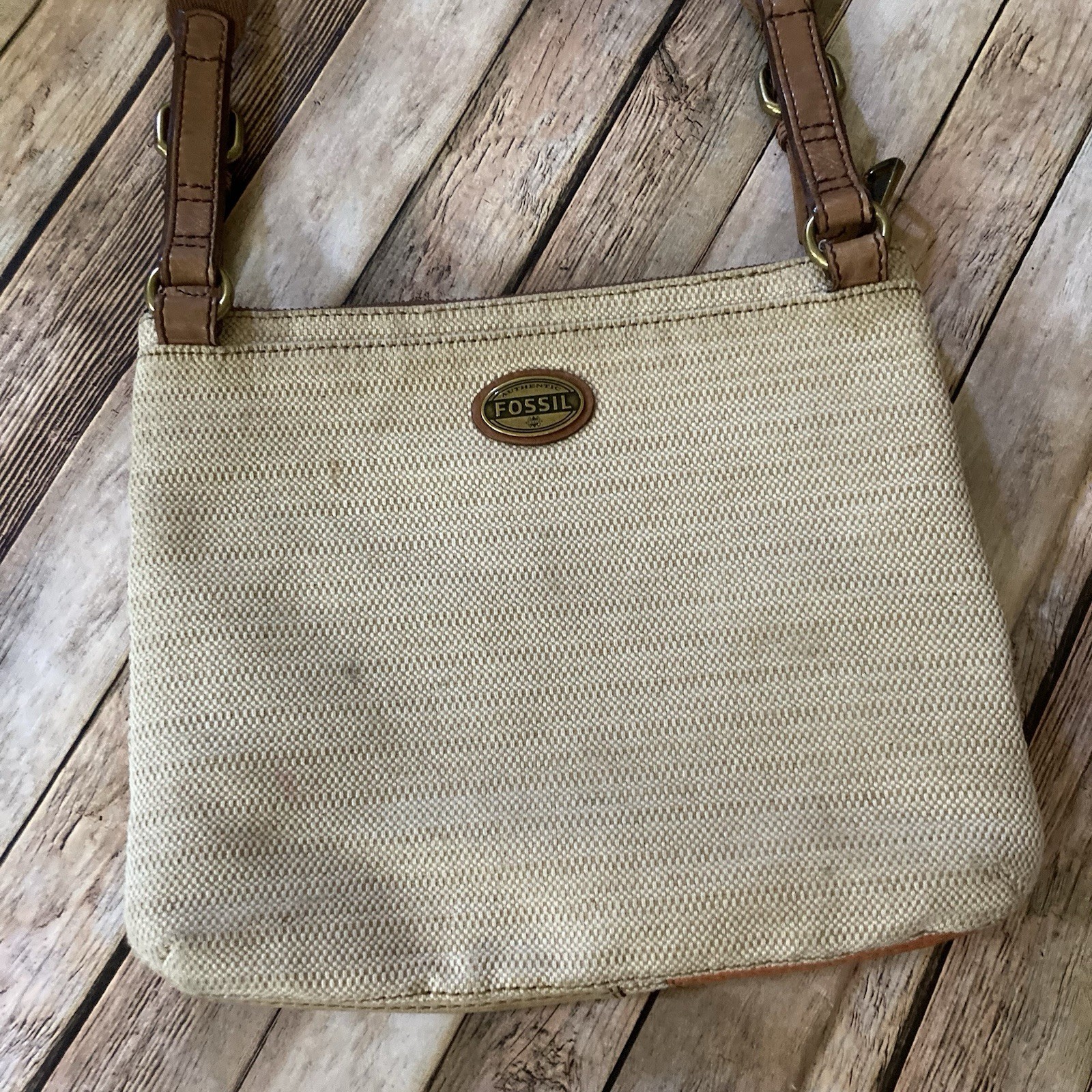 FOSSIL Leather Lyla Patchwork Crossbody Shoulder … - image 6