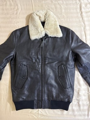 Ben Sherman Plectrum Leather Winter Jacket Size XS