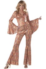 Women 70's Hippy Retro Disco Licious Halloween Costume