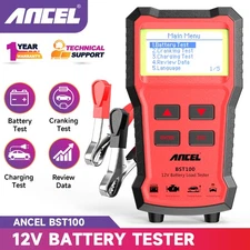 ANCEL BST100 12V Car Battery Load Tester Charging Cranking Analyzer Diagnostic