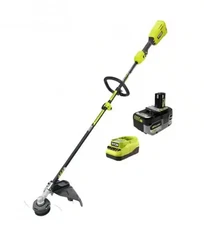 RYOBI One+ 18V HP 15" Cordless String Trimmer Kit P20104VNM Battery And Charger