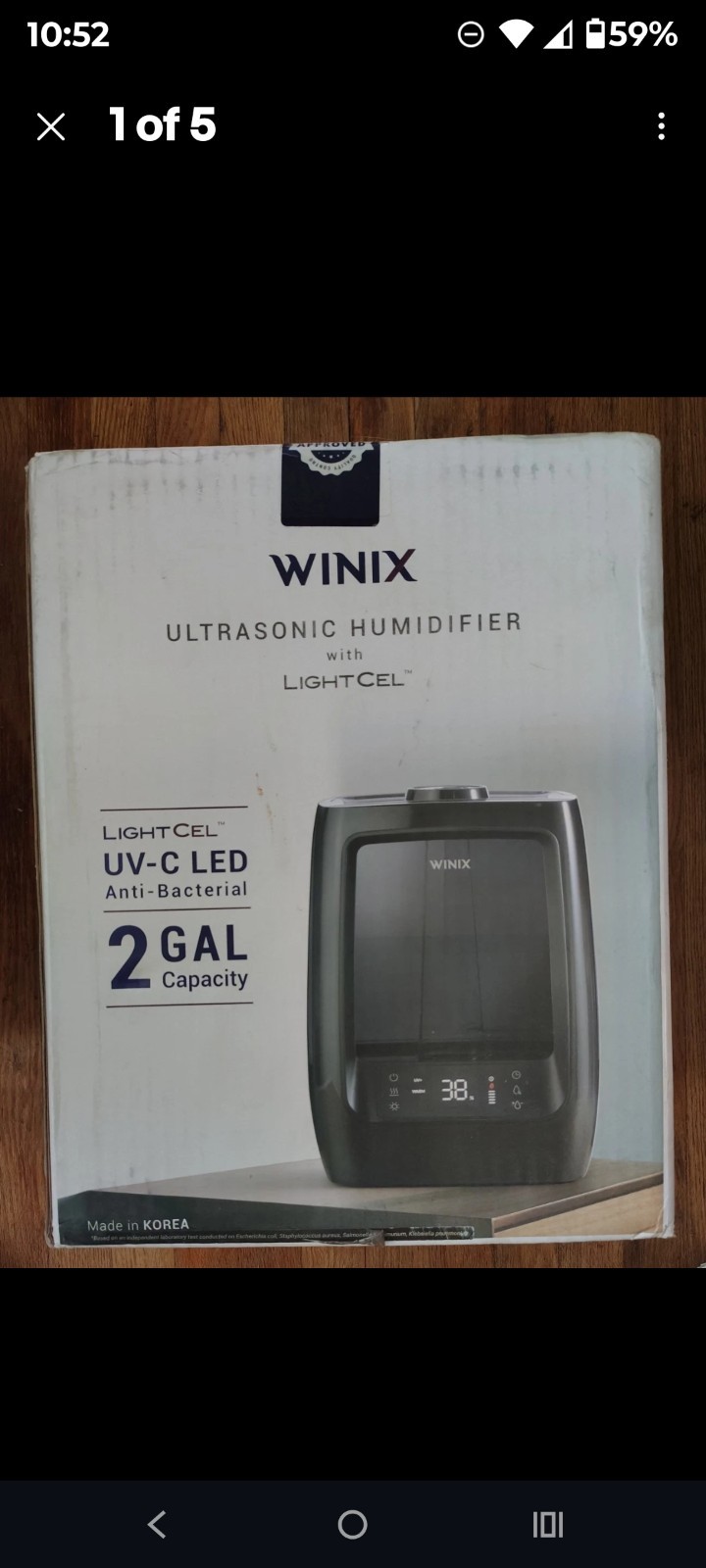 2 Gallon Black New In Box Never Used