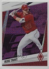 2020 Panini Chronicles Phoenix Purple Mojo 71/75 Mike Trout #9 18m3