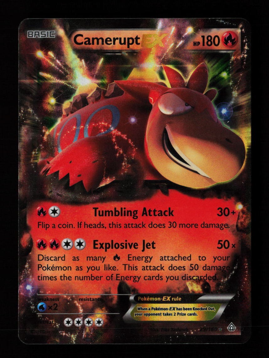 Camerupt EX 29/160 Ultra Rare XY - Primal Clash Pokémon Card