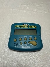 Draw Poker Lite by Radica Model 1401 Electronic Handheld Game - Tested Works