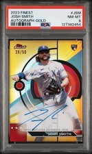 2023 Topps Finest Autograph Gold Josh Smith RC #FA-JSM PSA 8