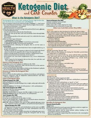 Ketogenic Diet & Carb Counter: A Quickstudy Laminated Reference Guide by Allison