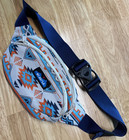 Kavu Spectator Fanny Pack Blue Orange Horizon Range Belt Bag Adjustable
