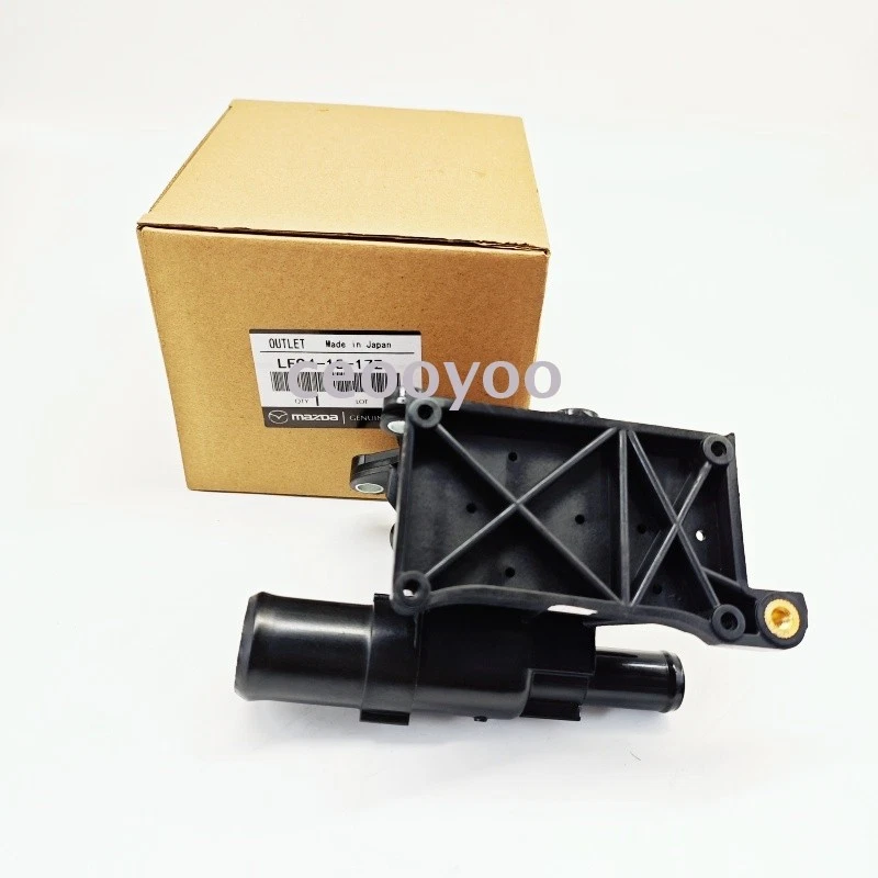 Coolant Water Outlet Flange + Sensor For 2006-2013 Mazda 3 6 5 CX-7 2.0 2.3 2.5L Foto 2 de 4