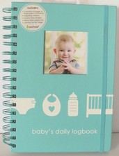 Pearhead Baby's Daily Log Book 50 Pages Track  Monitor Chart Baby Shower Gift