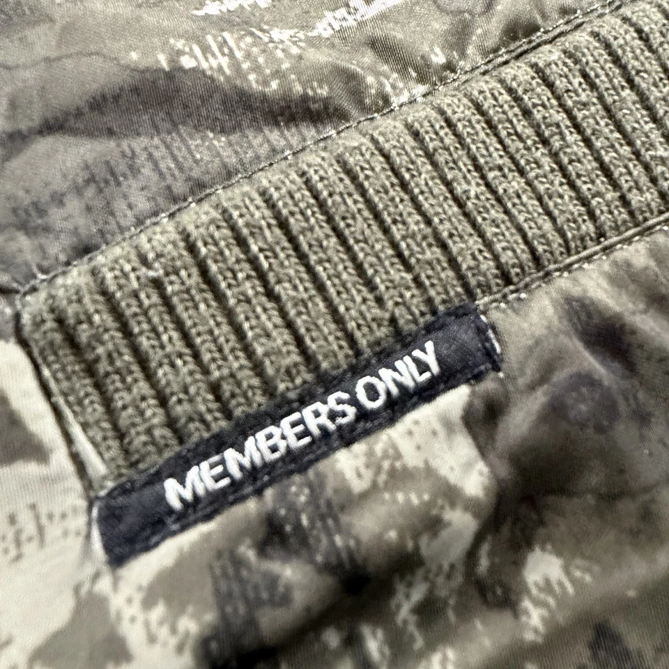 Chaqueta Solo Miembros Floral Verde Ejército Camuflaje Acabado Satinado Talla 12 EE. UU. Foto 3 de 4