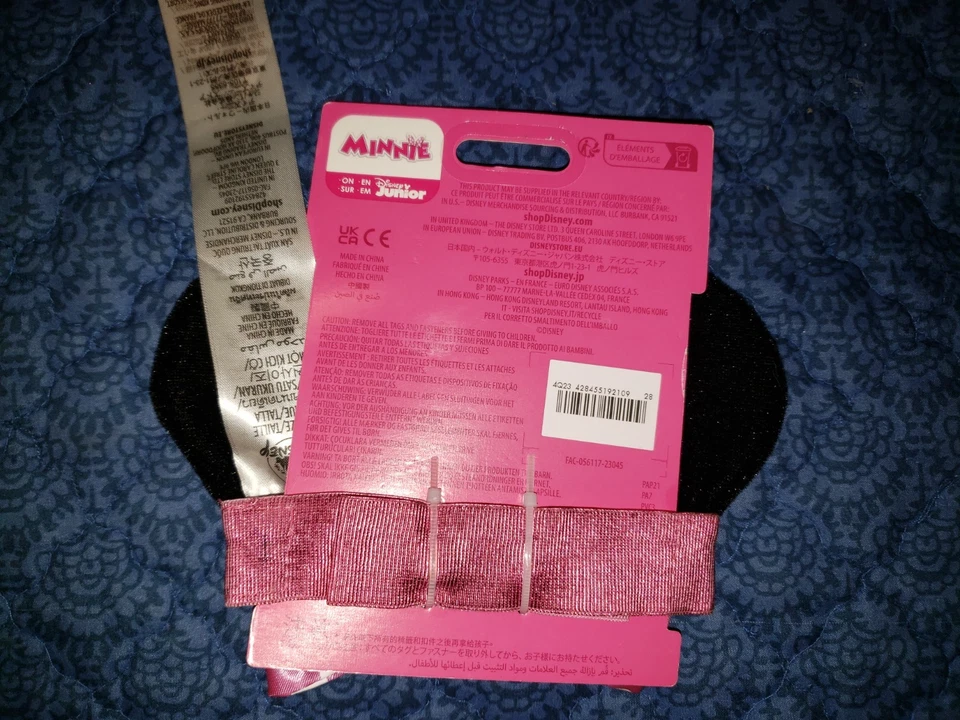 DISNEY STORE MINNIE MOUSE EAR HEADBAND WITH BOW FOR BABY GIRLS - Изображение 2 из 2