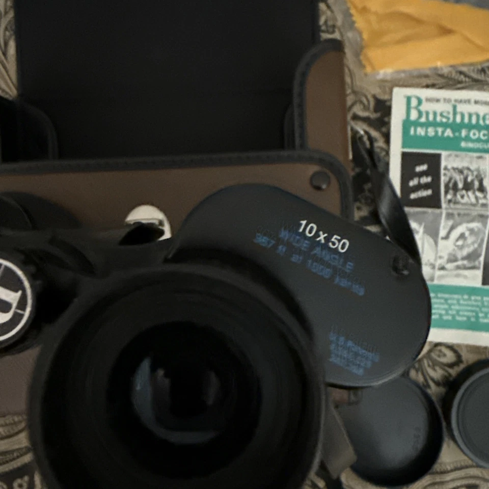 VTG Bushnell Insta-Focus Explorer 10x50 Binoculars Japan 7° w/ Case Clean Optics - Image 3 of 4