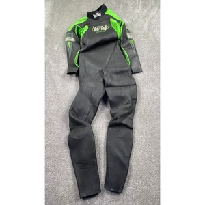 Pro Motion Triathlon Wetsuit Women's Size 4 Black Green Neoprene Full Body Suit