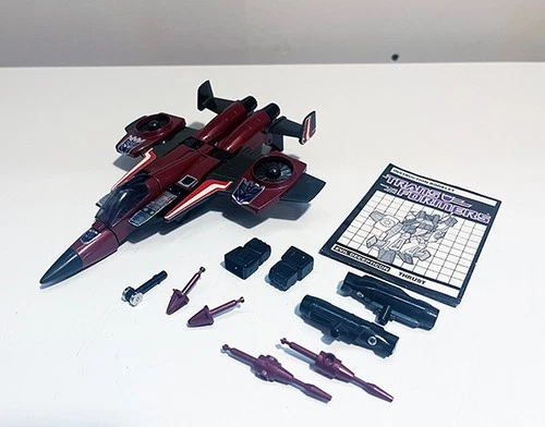 Thrust 100% Complete 1985 Vintage Hasbro G1 Transformers Figure w/Instructions