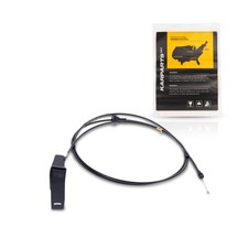 For Chevy C1500 1995-2002 Hood Release Cable | Black | Plastic/Metal With Handle