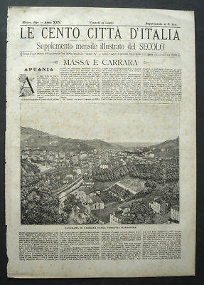1890: HUNDRED CITY OF ITALY: MASS AND CARRARA_TUSCANY