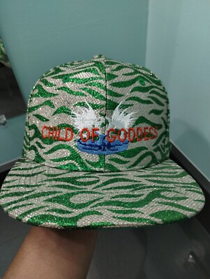 Crown  Men's /Women's Baseball Sport Cap - Green Glitter, One Size