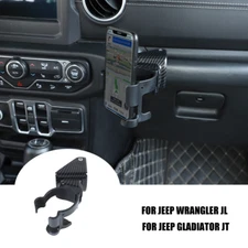 2 in 1 Water Bottle & Cell Phone Holder Bracket Stand for Jeep Wrangler JL 2018+