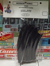 TYCO, 9" R 1/8 CIRCLE CURVE, HO SLOT CAR TRACK, 5846, 4pc.-PACK 